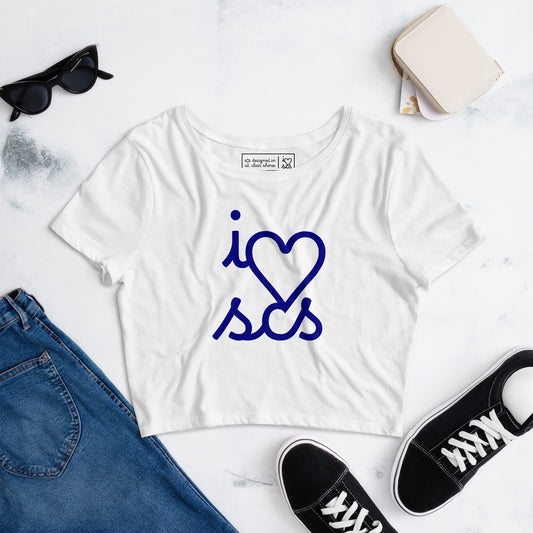 I Love SCS - Women’s Crop Tee